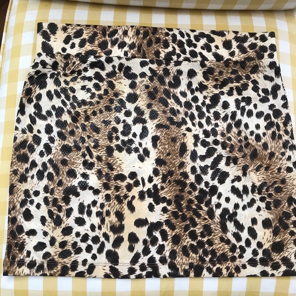 Tight Cheetah Mini Skirt - NWT